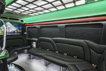 Edinburg Sprinter Party Bus Interior