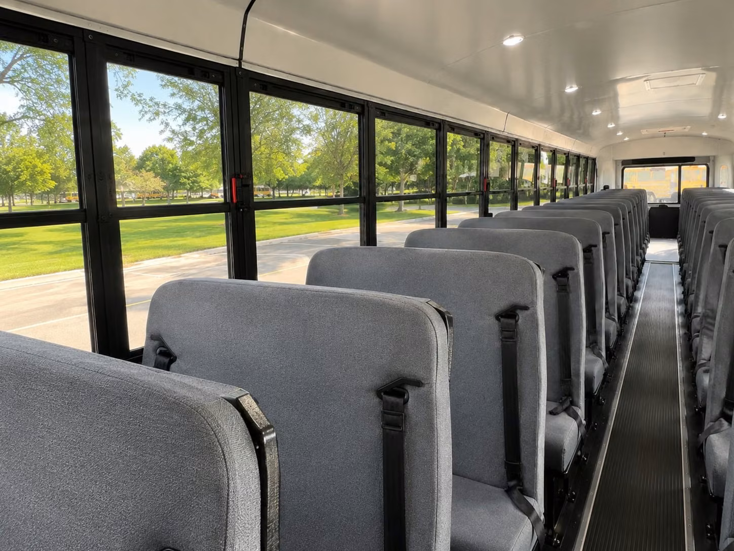 school bus interior